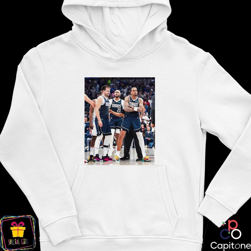 Daniel Gafford Luka Doncic and PJ Washington I'm standing on business hoodie