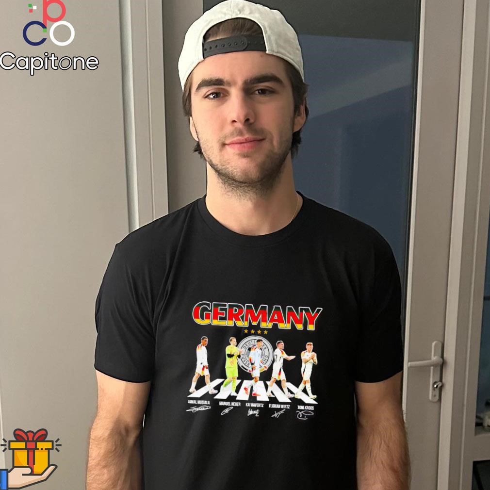 Germany football team Musiala Neuer Havertz Wirtz and Kross walk