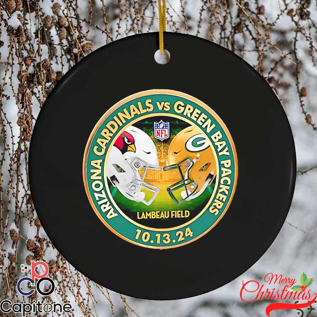 Packers vs. Cardinals October 13 2024 Lambeau Field match-up ornament