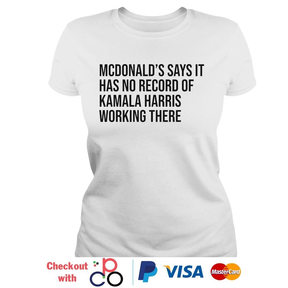 McDonald&rsquo;s says it has no record of Kamala Harris working there 
